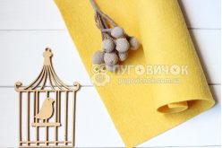 Фетр американский мягкий 1,5 мм 22х30см 0424 Mellow Yellow