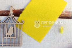 Фетр корейський жорсткий 1,2 мм 110х100см 820 світло-жовтий №12