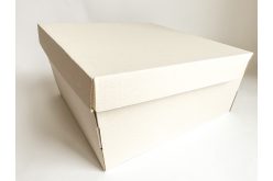 Коробка из крафт-картона 250*250*110мм біла