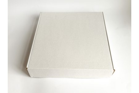 Коробка з крафт-картону 260*260*50мм біла