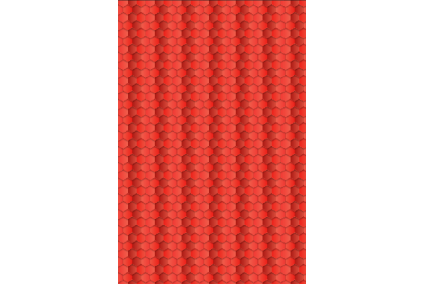 Фетр корейский жесткий с узором брусчатка красная шестиугольная