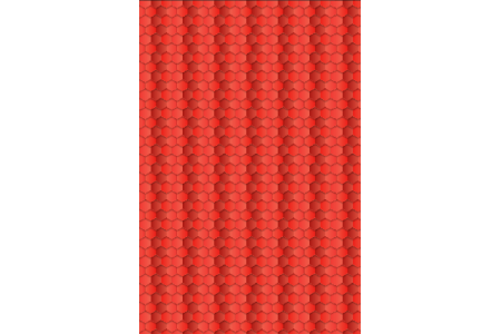 Фетр корейский жесткий с узором брусчатка красная шестиугольная