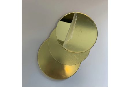 Зеркало безопасное круглое 50мм золотое
