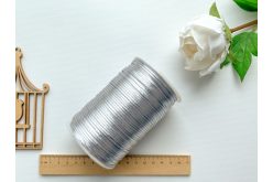 Шнур корсетный (сатиновый) 2мм серый на метраж