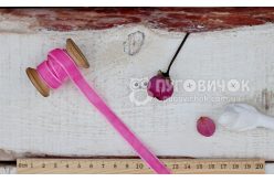 Стрічка оксамитова 10мм рожева