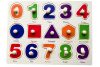 Деревянный планшет "Цифры 0-9", пазл, игра-вкладыш Монтессори