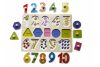 Деревянный планшет "Цифры/числа 1-10", пазл, игра-вкладыш