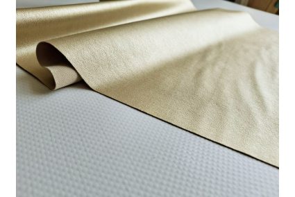 Кожзам стрейчевый 30*20см матовый желтое золото