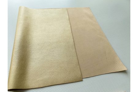 Шкірзам стрейчевий 30*20см матовий жовте золото