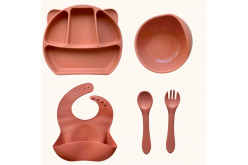 Набор детской силиконовой посуды "Стартовый с ушками. Боул" 9