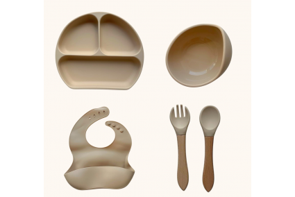 Набор детской силиконовой посуды "Стартовый. Боул. Бук" 9 цветов Набор детской силиконовой посуды "Стартовый. Боул. Бук" 9 цветов