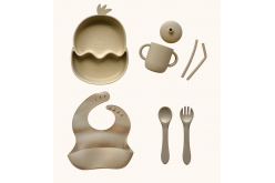 Набір дитячого силіконового посуду "Стартовий. Курчатко" 2