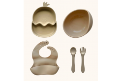 Набор детской силиконовой посуды "Стартовый. Цыпленок. Боул" 2