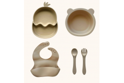 Набор детской силиконовой посуды "Стартовый. Цыпленок.