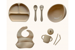 Набор детской силиконовой посуды "Базовый" 9 цветов