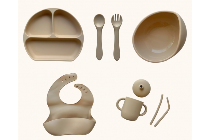 Набор детской силиконовой посуды "Базовый" 9 цветов