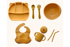 Набір дитячого силіконового посуду "Базовий з вушками" 9