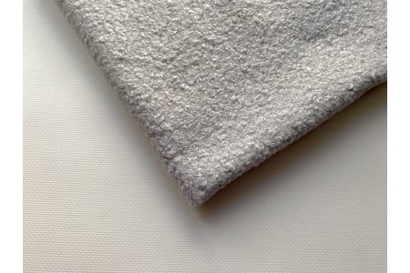 Ткань букле Барашек светло-серая 50*50см