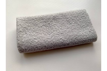 Тканина букле Баранчик світло-сіра 50*50см