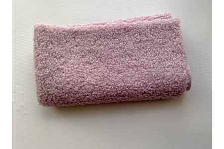 Ткань букле Тедди лавандовая 50*50см