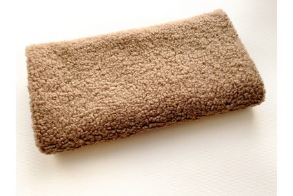 Ткань букле Тедди мокко 50*50см
