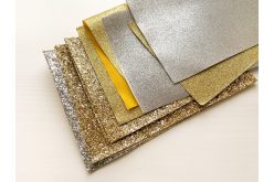 Набор Праздничный Кожзам и Фетр с глиттером и без 50 листов