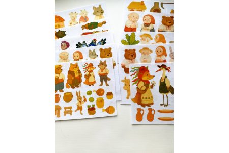 Набор жесткого фетра с принтом 10 сказок "Базовый"