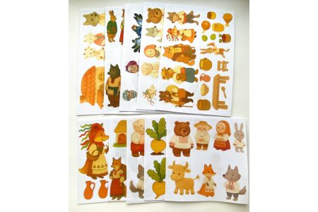 Набор жесткого фетра с принтом 10 сказок "Базовый"