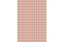 Фетр м’який з візерунком "Вишивка червона №5" на білому 20х30см