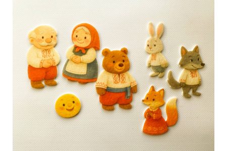 Игровой набор фигурок для сказки “Колобок”