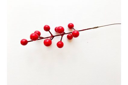 Декоративная ветка калина 20*1,4 см