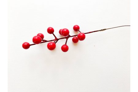 Декоративная ветка калина 20*1,4 см