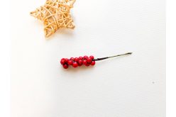 Декоративная ветка калина 9*1,3 см