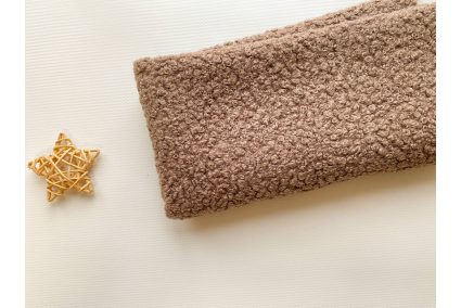 Ткань букле Барашек мокко 50*50см