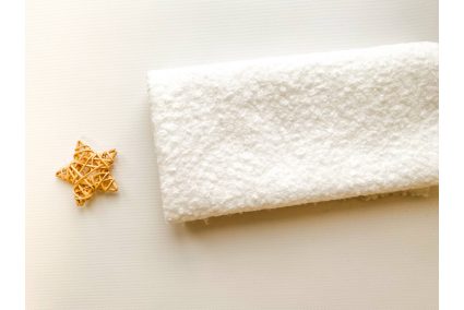 Тканина букле Баранчик белая 50*50см