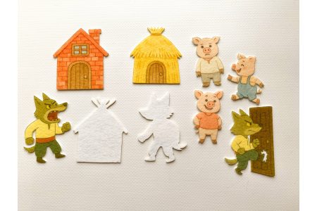 Игровой набор фигурок для сказки "Трое поросят"