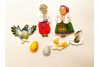 Игровой набор фигурок для сказки "Курочка ряба"