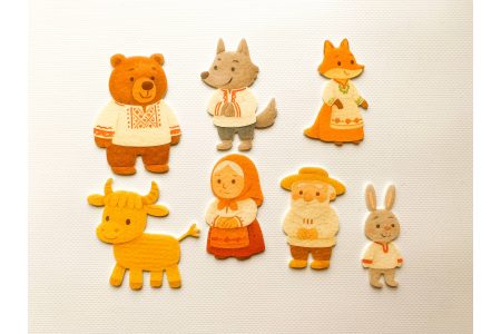 Ігровий набір фігурок для казки "Солом'яний бичок"