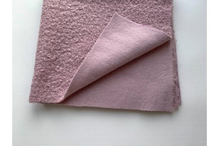 Ткань букле Баранчик пудра 50*50см