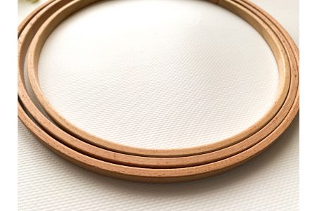 Кільце одношарове букове ПРЕМІУМ для мобілю 21см (5*9мм)