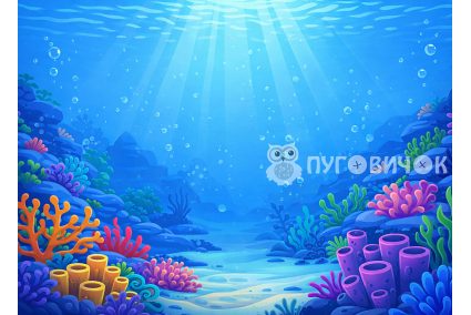 Игровой фон "Море/океан" 29*40см на 2мм жестком фетре