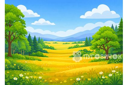 copy of Игровой фон "Джунгли" 29*40см на 2мм жестком фетре