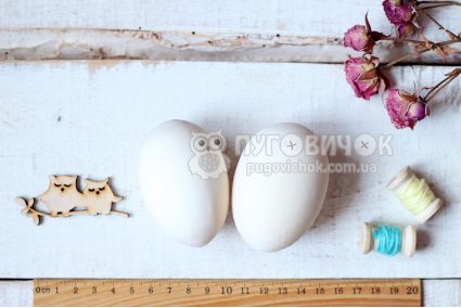 Заготовка для декора "Яйцо деревянное" 7 см