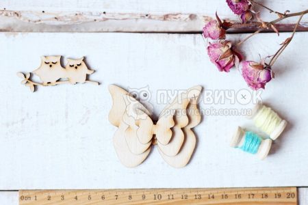 Шаблон деревянный "Бабочки" набор 3шт