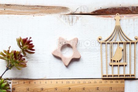Грызунок деревянный "Звезда"